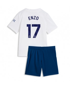 Billige Fotballdrakt Manchester City Enzo Fernandez #17 Replika Tredjedraktsett Barn 2026-27 Kortermet (med bukser)